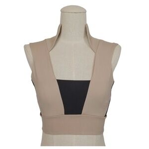 Port De Bras Sidney Top in Shake/Black Sz Small